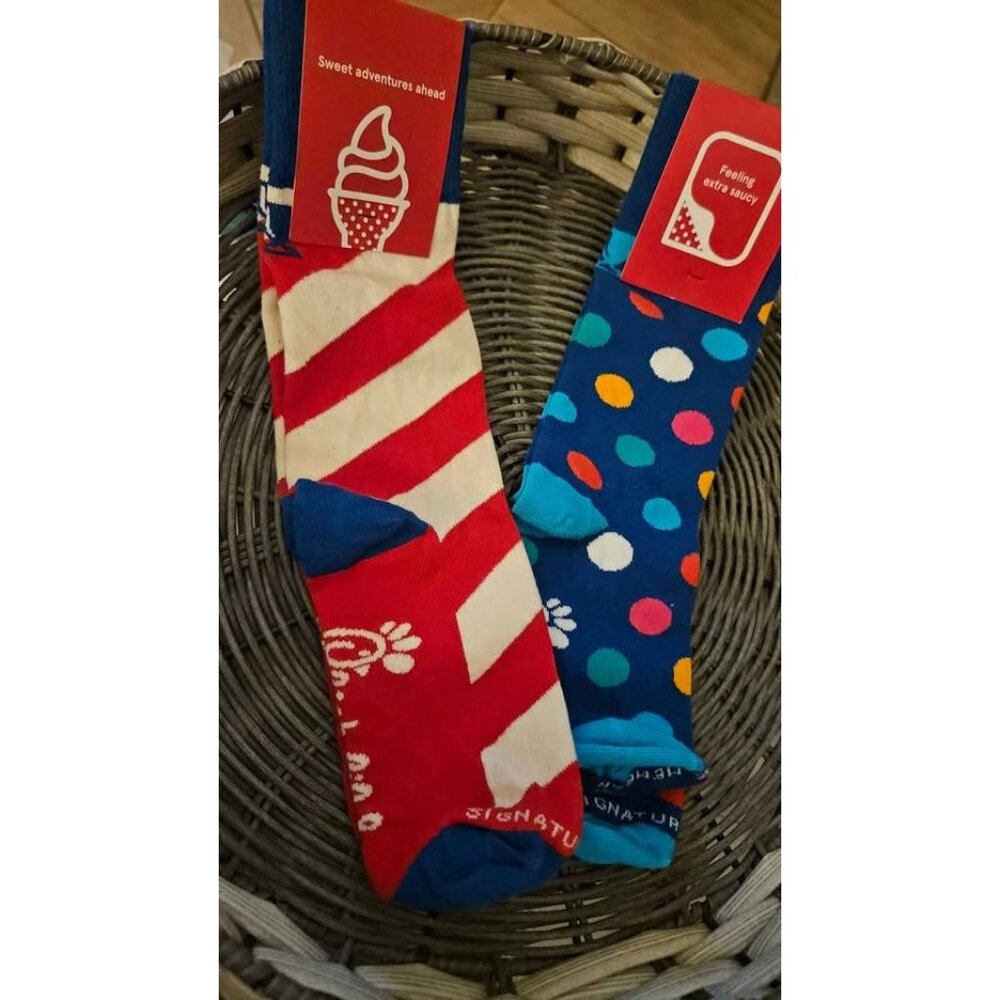 Teens Two Pairs of Chick-fil-A Branded Socks